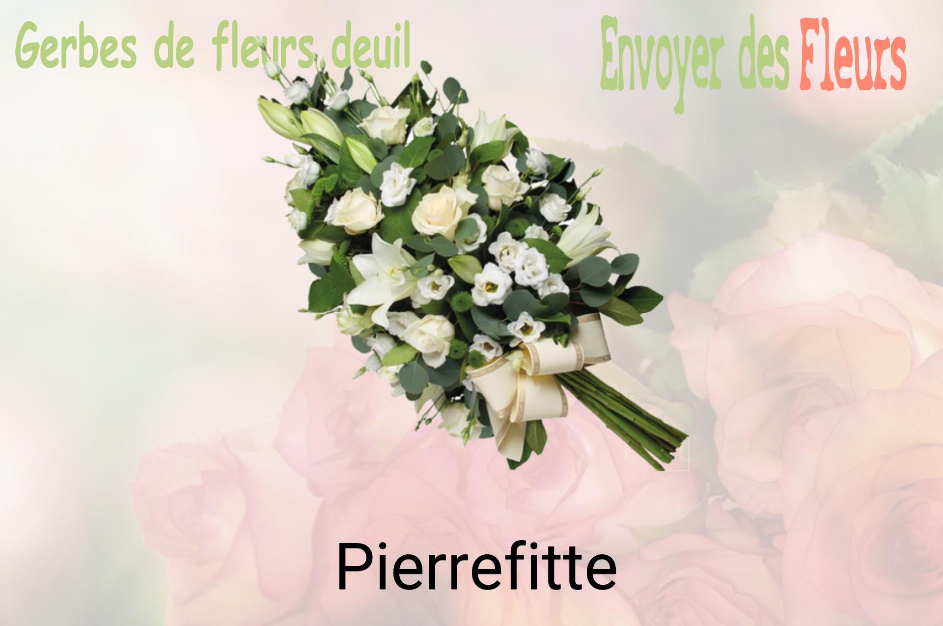 Gerbe de fleurs de deuil livrée à Pierrefitte